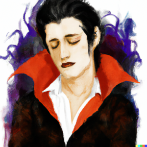 Painting of a vampire